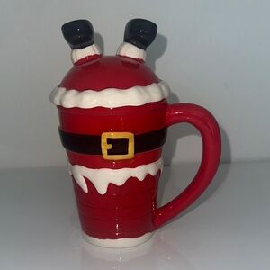 Cracker Barrel Festive Santa Mug